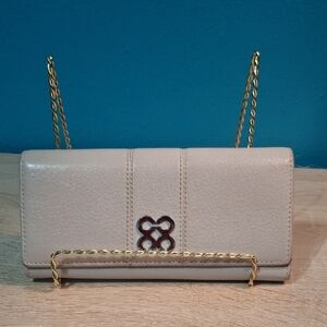 Coach Cream Leather Bifold Wallet with Signature C Logo